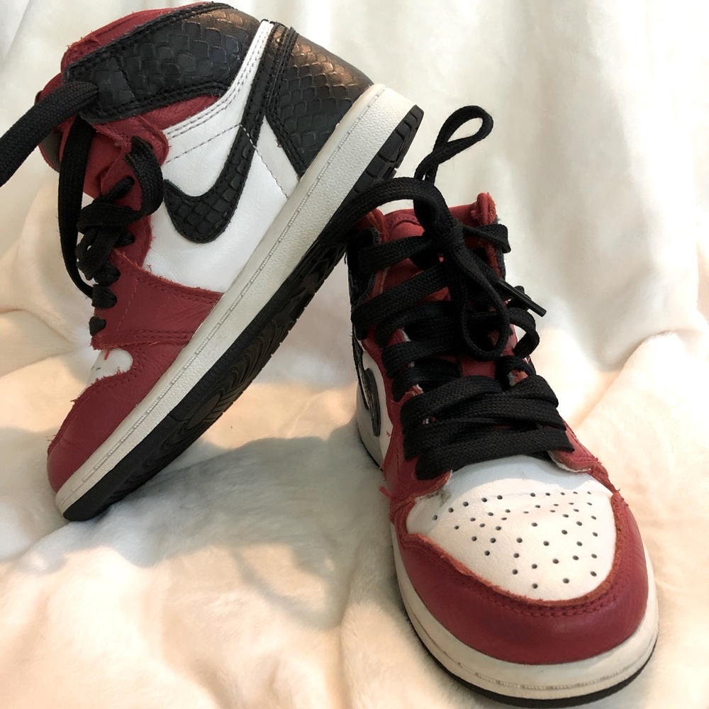 Kids Air Jordan Red and Black